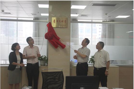 市中心驻行政服务中心窗口举行"青年文明号"揭牌仪式_湛江市人民政府