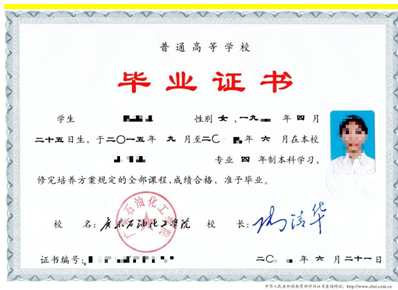 湛江科技学院毕业证图片