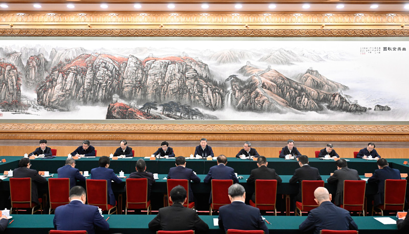 2月17日，中共中央总书记、国家主席、中央军委主席习近平在京出席民营企业座谈会并发表重要讲话。图片来源：新华网.jpg
