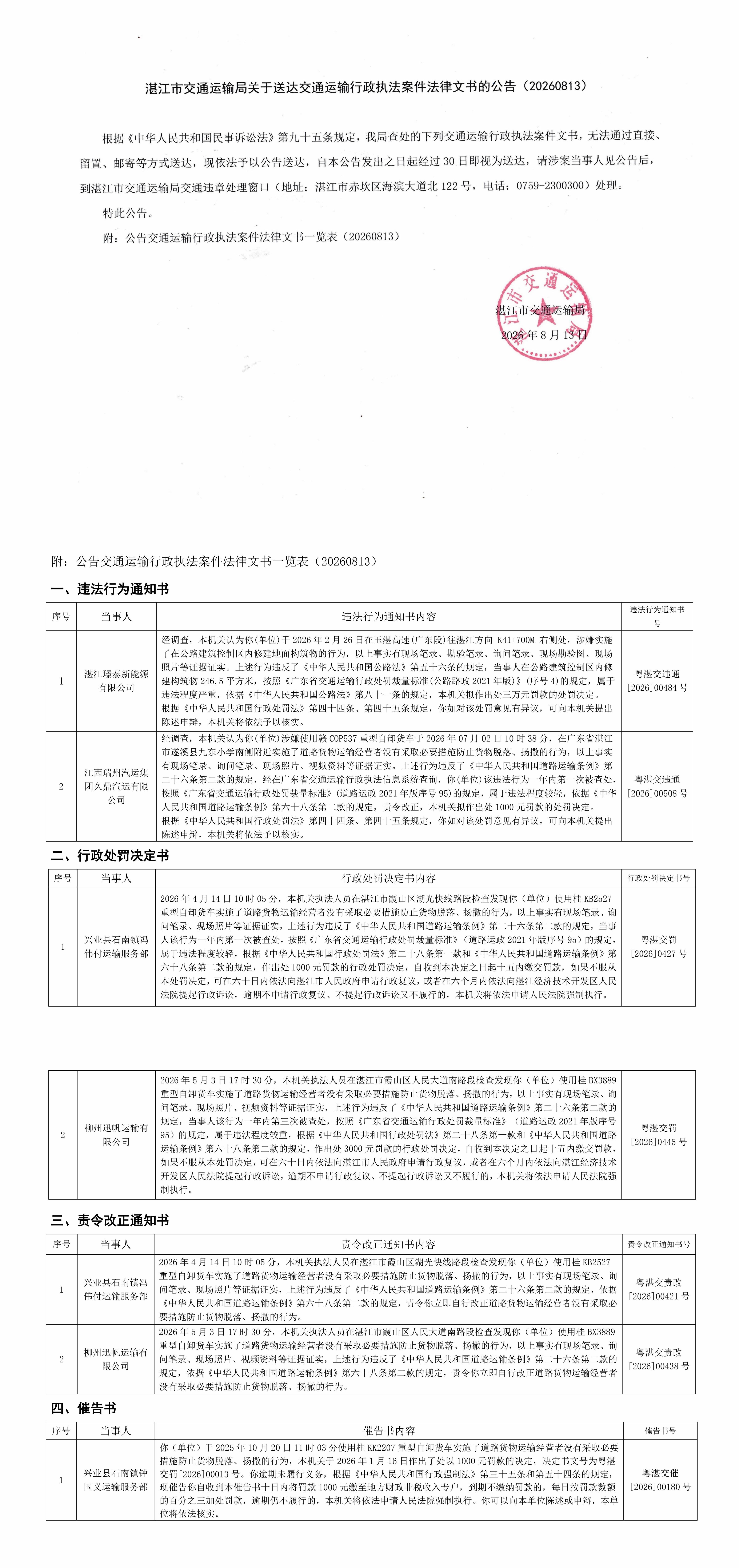 湛江市交通运输局文书送达公告20260813_1.jpg