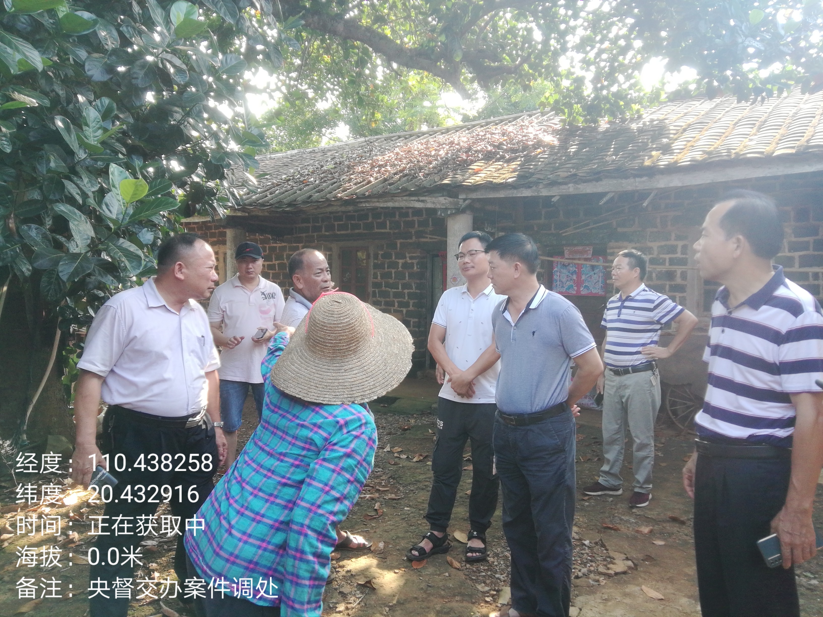 第一时间率领县住建局,农业农村局,信访局,湛江市生态环境局徐闻分局