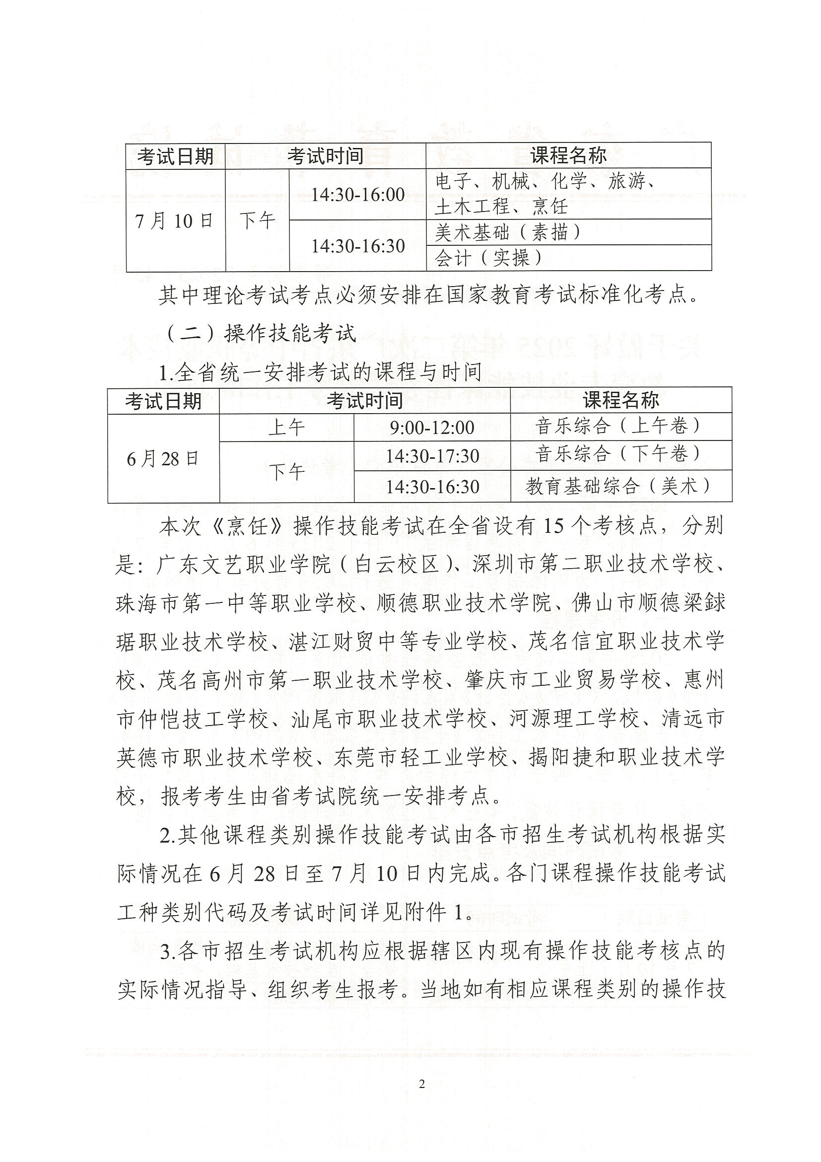 （粤考院函【2025】45号）关于做好2025年第二次广东省中等职业技术教育专业技能课程考试报考工作的通知-1.jpg